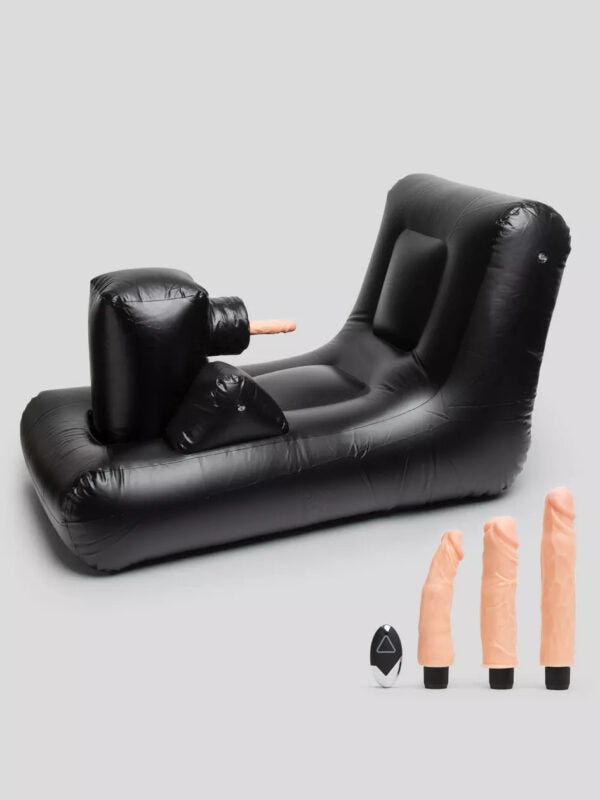 Dark Magic Inflatable Bed with 3 Piece Wireless Controlled Vibrator