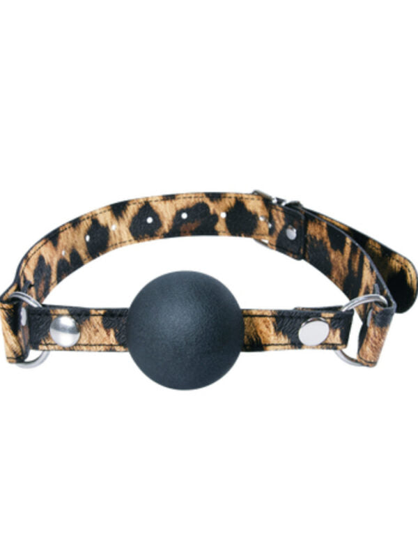 Leopard Frenzy Silicone Ball Gag