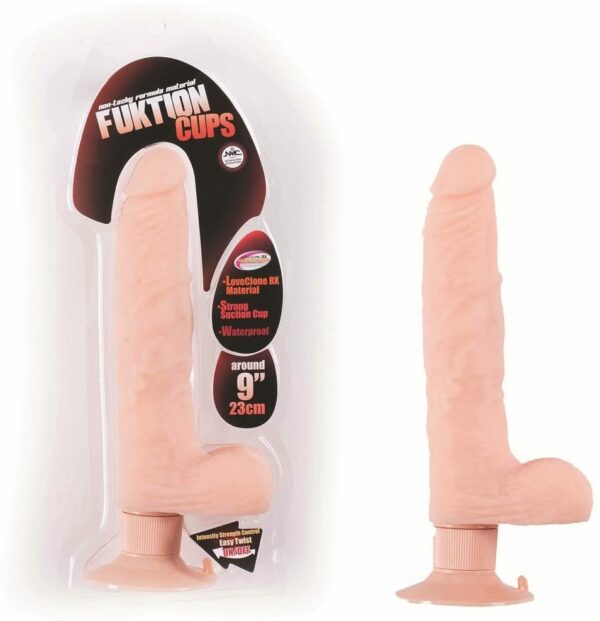 Fuktion Cups Multi Speed Penis Vibe With Suction Cup