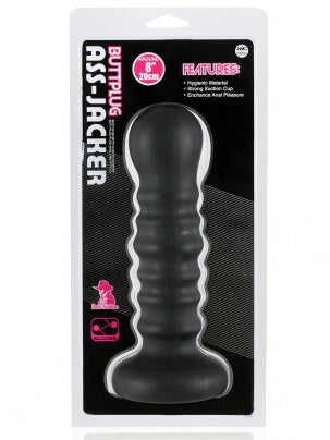 Ass-Jacker Ribbed Butt Plug