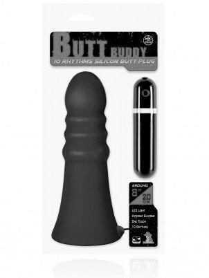 Butt Buddy Ribbed Vibrating Butt Plug