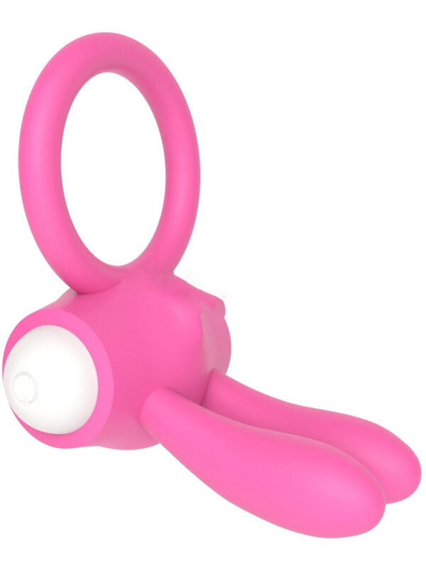 Power Clit Silicone Rabbit Cock Ring Vibrator