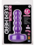 Flexible Ribbed Vibrating Butt Plug