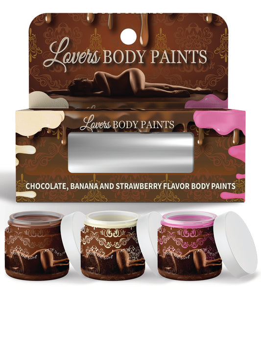 Lovers Body Paints | Edible Chocolate Strawberry Banana | 180ml