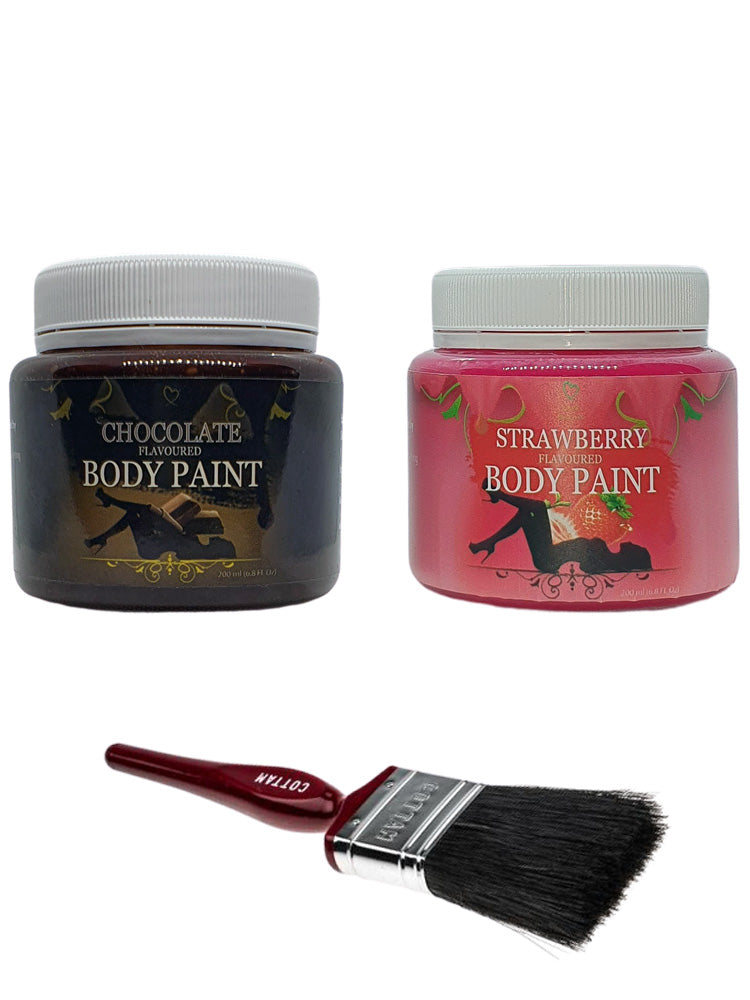 Edible Body Paint Combo 2 x assorted 200g