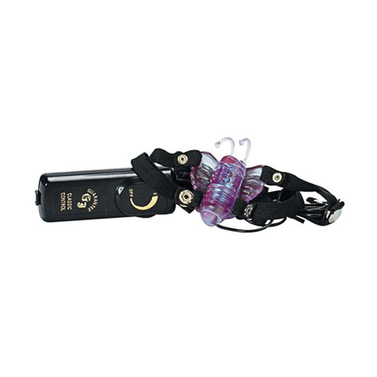 Butterfly Stimulator Strap-on Vibrator Black