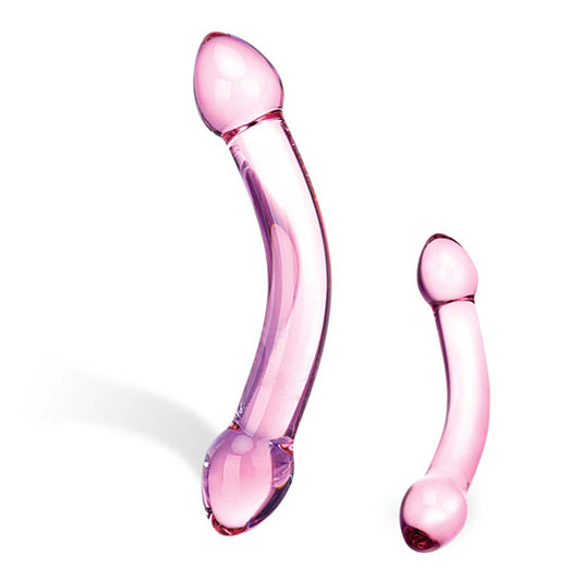 Glas – Double Trouble Purple Glass Dildo