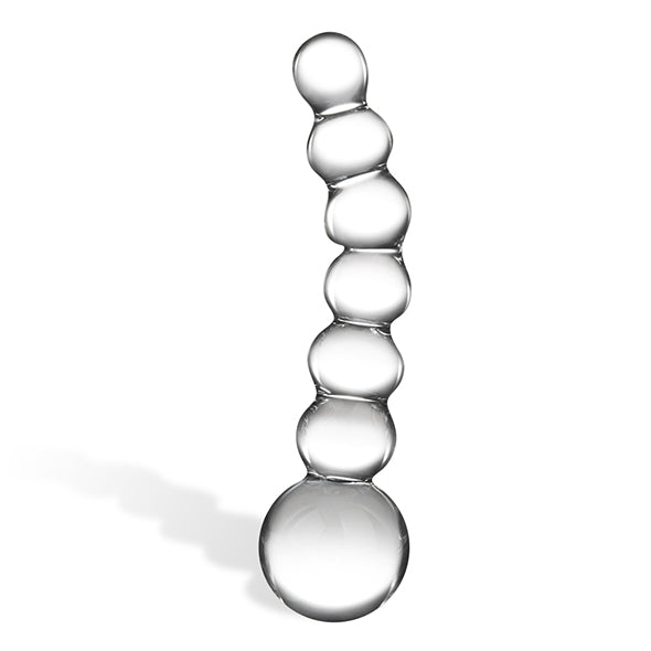 Glas – Curved Glass Beaded Dildo