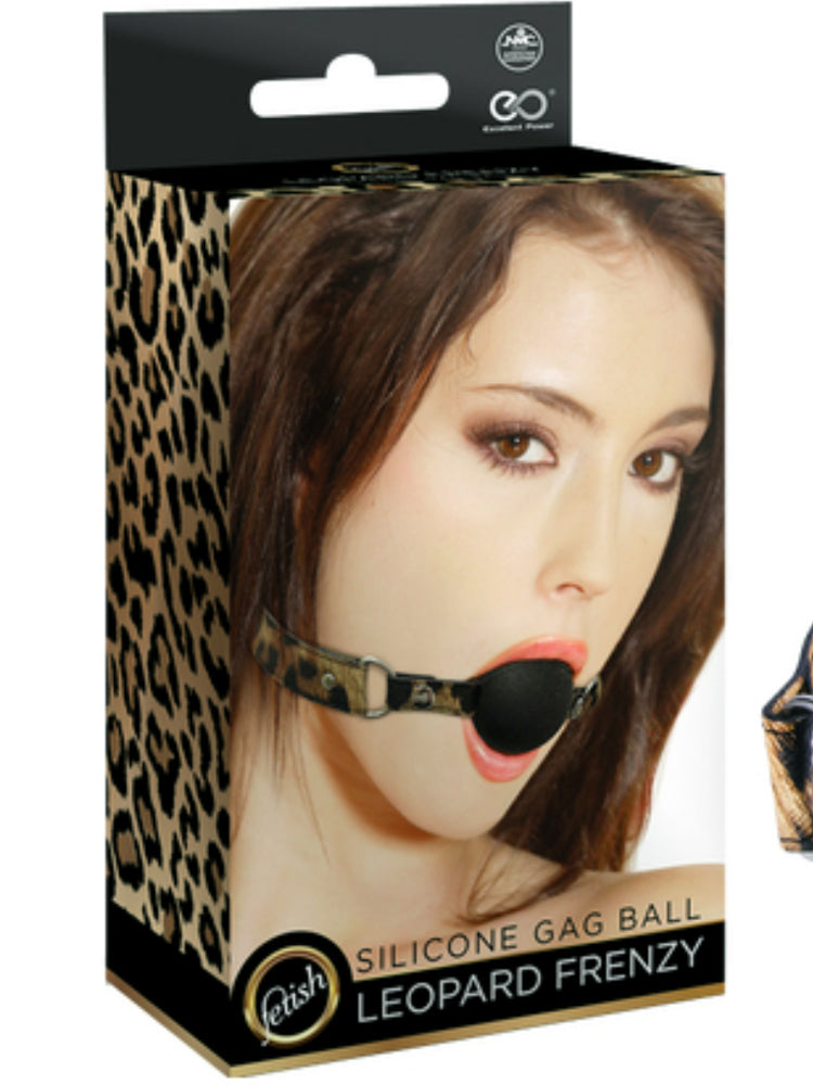 Leopard Frenzy Silicone Ball Gag (Leopard)