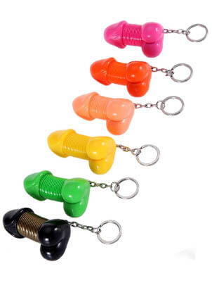 ELASTIC PENIS KEY RING