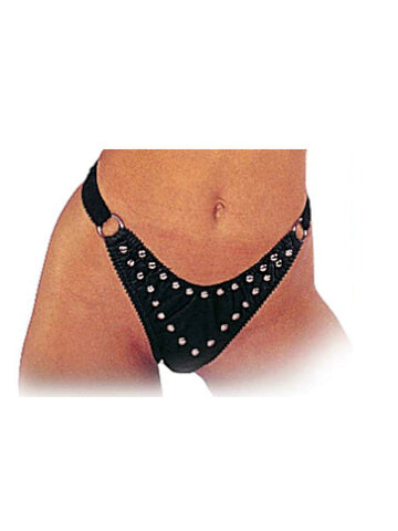 LEATHER PANTIES WITH STUDS